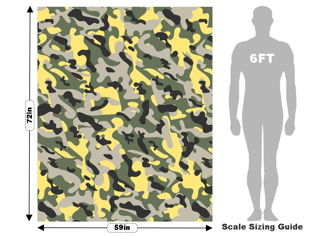 Forest Costume Camouflage Vehicle Wrap Scale