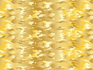 Gold Foil Camouflage Vinyl Wrap Pattern
