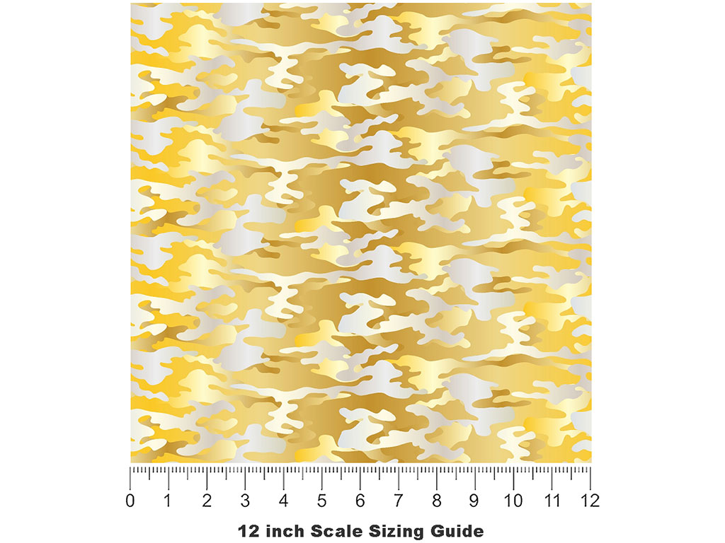 Golden Guise Camouflage Vinyl Film Pattern Size 12 inch Scale