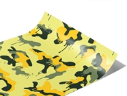 Lemon Graffiti Yellow Camouflage Vinyl Wraps
