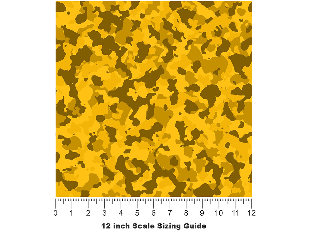 Medallion Mimicry Camouflage Vinyl Film Pattern Size 12 inch Scale