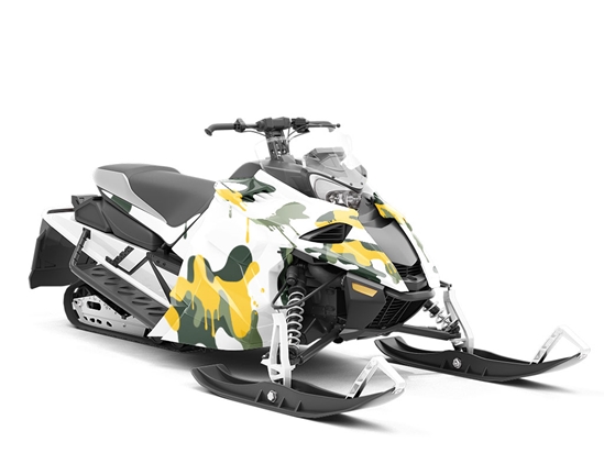 Urban Disguise Camouflage Custom Wrapped Snowmobile