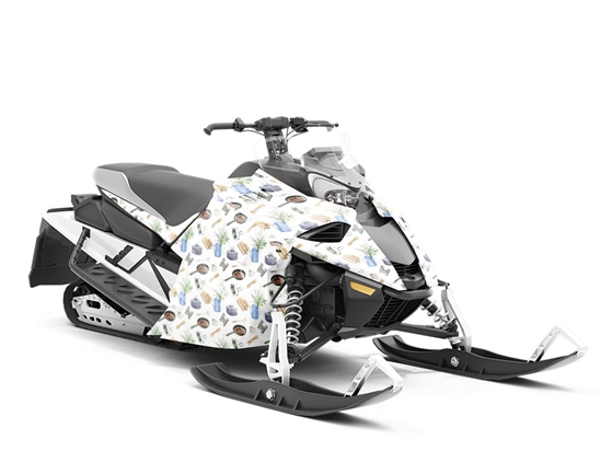 Bright Morning Camping Custom Wrapped Snowmobile