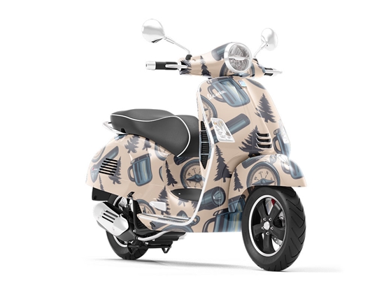 Lead On Camping Vespa Scooter Wrap Film