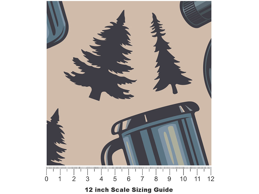 Lead On Camping Vinyl Film Pattern Size 12 inch Scale