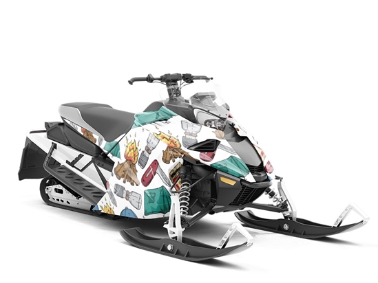 Wilderness Adventures Camping Custom Wrapped Snowmobile