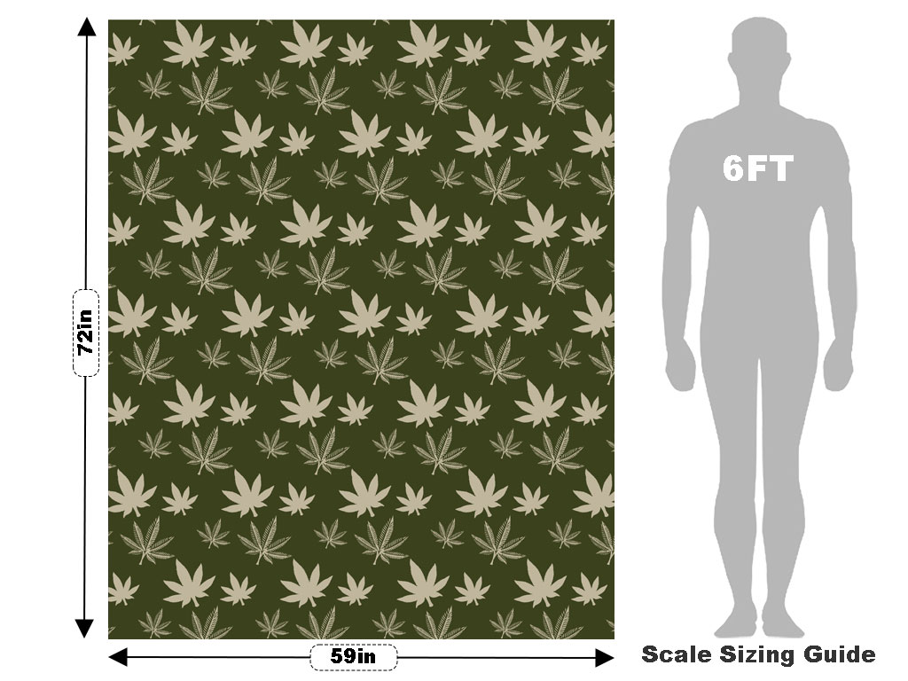 Cool Cannabanoid Cannabis Vehicle Wrap Scale