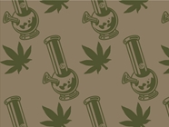 Idle Hands Cannabis Vinyl Wrap Pattern