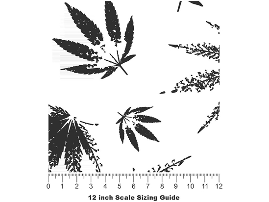 Toke Up Cannabis Vinyl Film Pattern Size 12 inch Scale