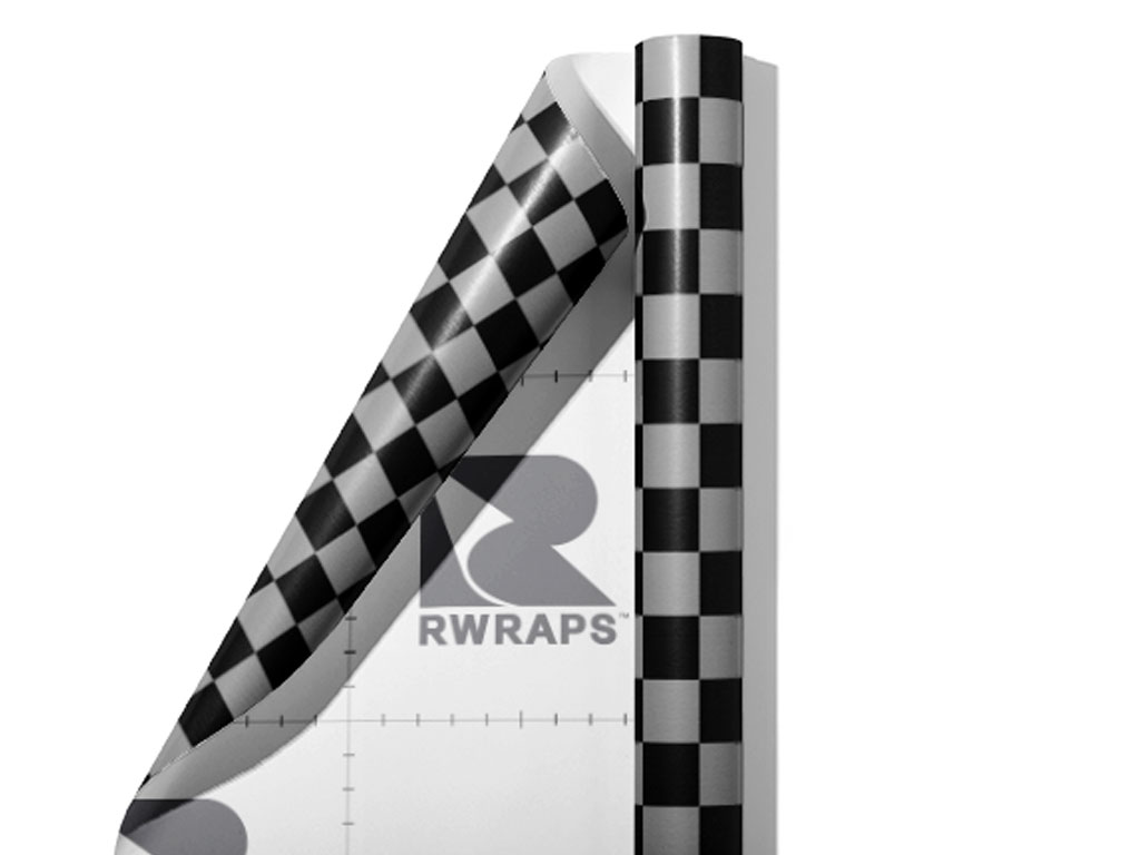 Gray Checkered Wrap Film Sheets