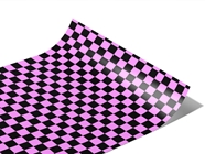 Pink Checkered Series Custom Printed Wrap Film
