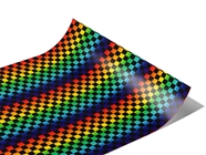 Rainbow Checkered Series Custom Printed Wrap Film