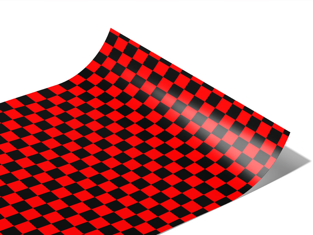 Red Checkered Vinyl Wraps