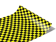 Yellow Checkered Series Custom Printed Wrap Film