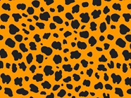 Orange Cheetah Vinyl Wrap Pattern