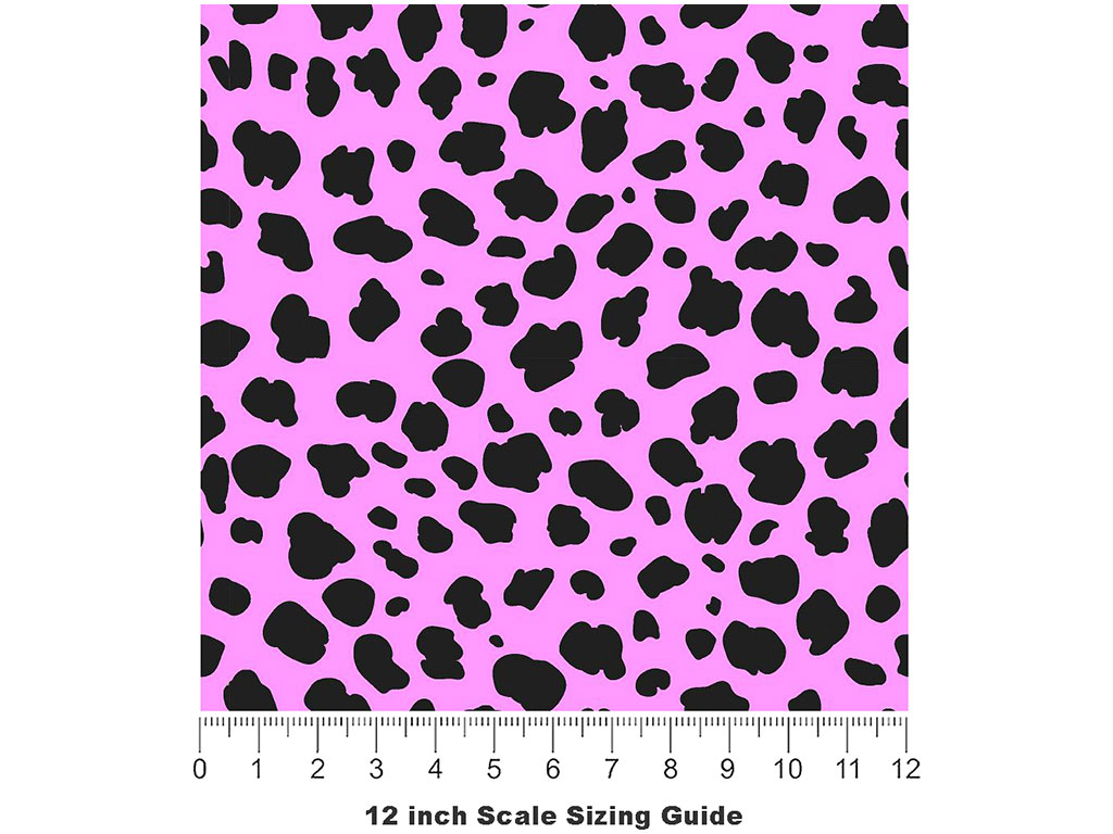 Pink Cheetah Vinyl Film Pattern Size 12 inch Scale