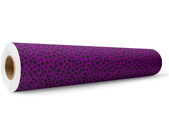 Purple Cheetah Wrap Film Wholesale Roll