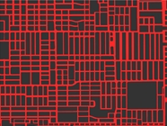 Red Streets Cityscape Vinyl Wrap Pattern