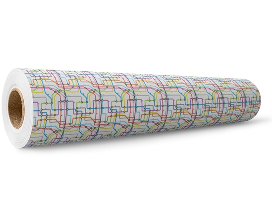 Transfer Available Cityscape Wrap Film Wholesale Roll