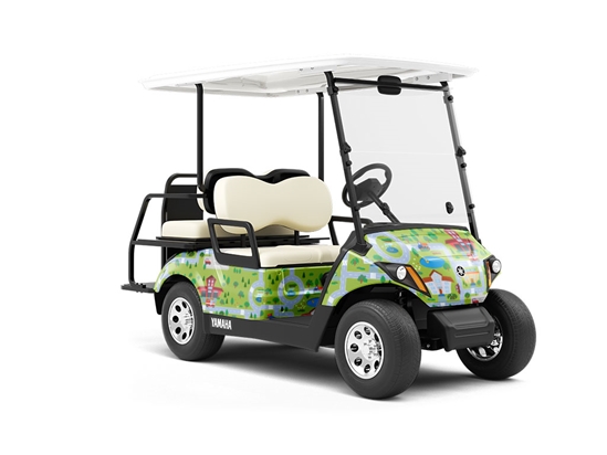 Basic Necessities Cityscape Wrapped Golf Cart
