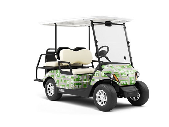 Be Neighborly Cityscape Wrapped Golf Cart