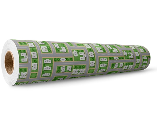 Be Neighborly Cityscape Wrap Film Wholesale Roll