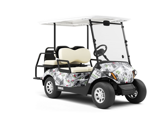 Factory Town Cityscape Wrapped Golf Cart