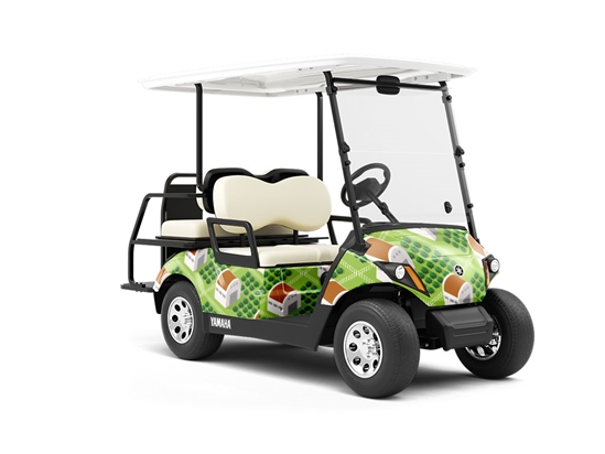 Farming Veggies Cityscape Wrapped Golf Cart