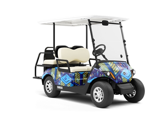 Clear the Streets Cityscape Wrapped Golf Cart