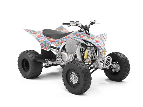Commuting Downtown Cityscape ATV Wrapping Vinyl