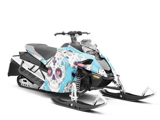 Familial Love Day of the Dead Custom Wrapped Snowmobile