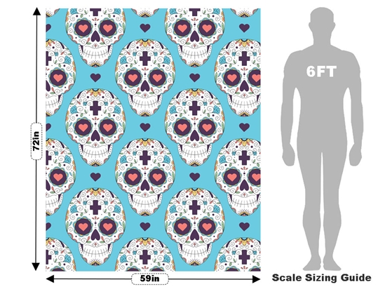 Familial Love Day of the Dead Vehicle Wrap Scale