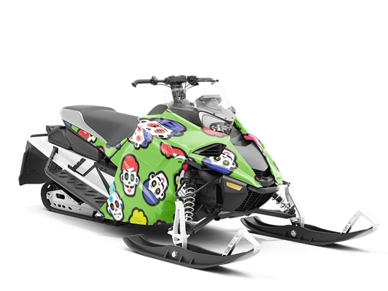 Family Reunion Day of the Dead Custom Wrapped Snowmobile