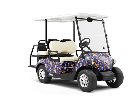 Flavorful Offerings Day of the Dead Wrapped Golf Cart