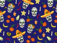 Flavorful Offerings Day of the Dead Vinyl Wrap Pattern