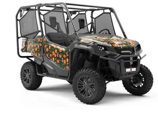 Midnight Candlelight Day of the Dead Utility Vehicle Vinyl Wrap