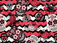 Pink Parents Day of the Dead Vinyl Wrap Pattern