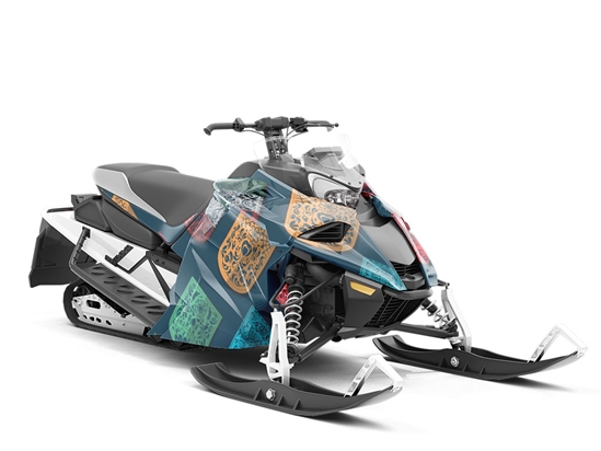 Simple Picado Day of the Dead Custom Wrapped Snowmobile