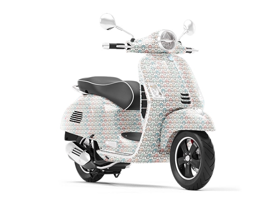 Simple Skulls Day of the Dead Vespa Scooter Wrap Film