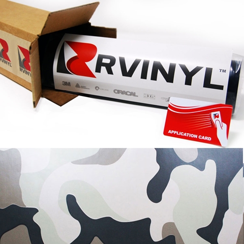 Rwraps™ Camouflage Vinyl Wrap Film - Desert Camouflage (Discontinued)