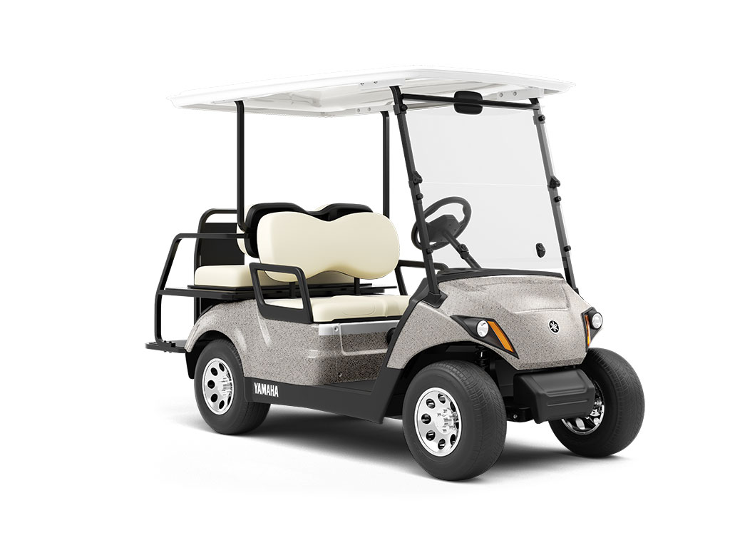Architectural Weave Diamond Plate Wrapped Golf Cart