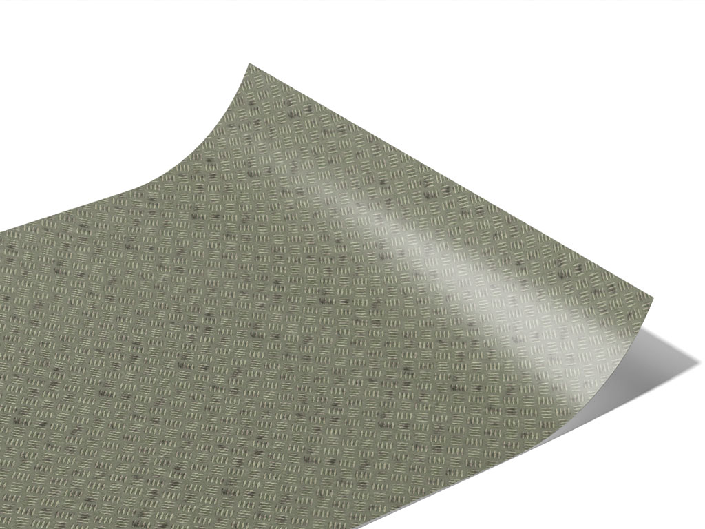 Galvanized Green Diamond Plate Series Custom Printed Wrap Film