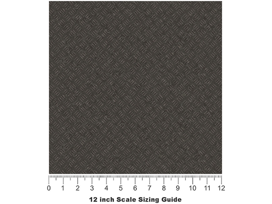 Hatched Metal Diamond Plate Vinyl Film Pattern Size 12 inch Scale