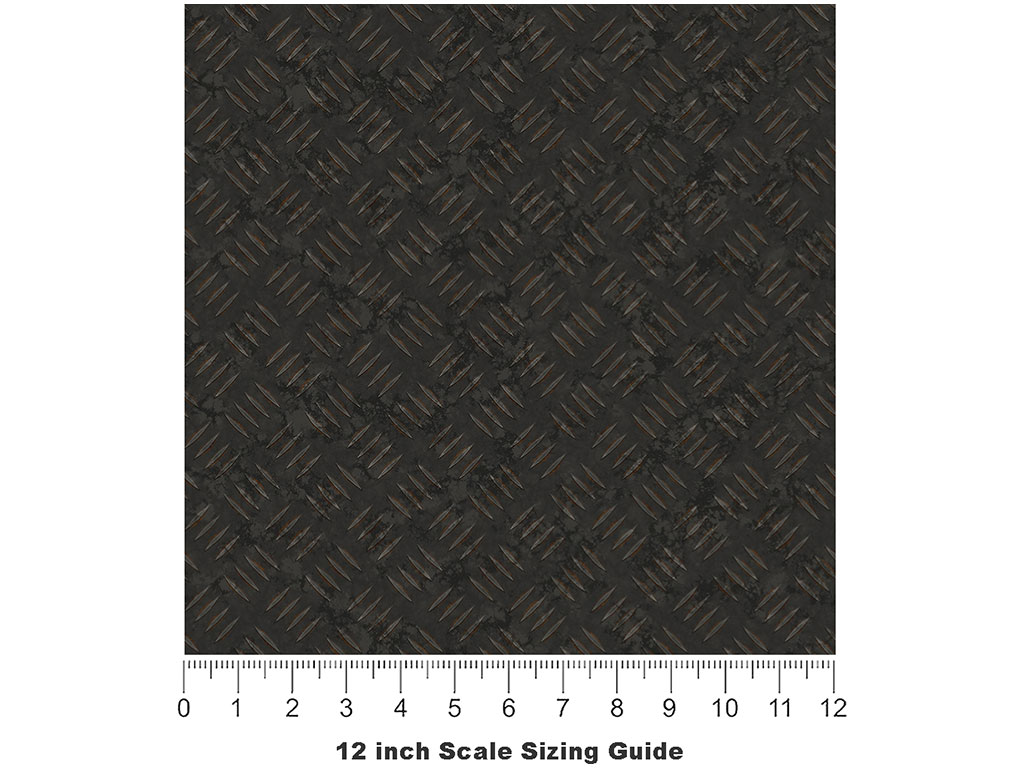 Structural Nightshade Diamond Plate Vinyl Film Pattern Size 12 inch Scale