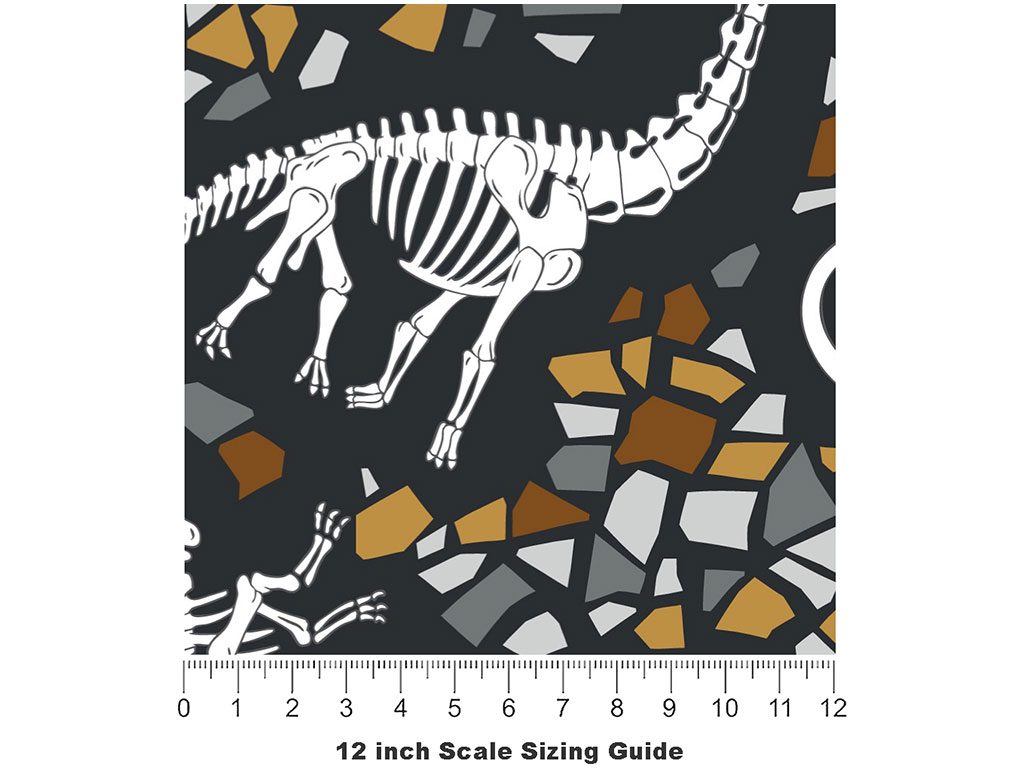 Ancient Archaeofauna Dinosaur Vinyl Film Pattern Size 12 inch Scale