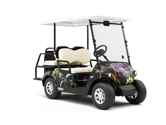 Rainbow Relics Dinosaur Wrapped Golf Cart