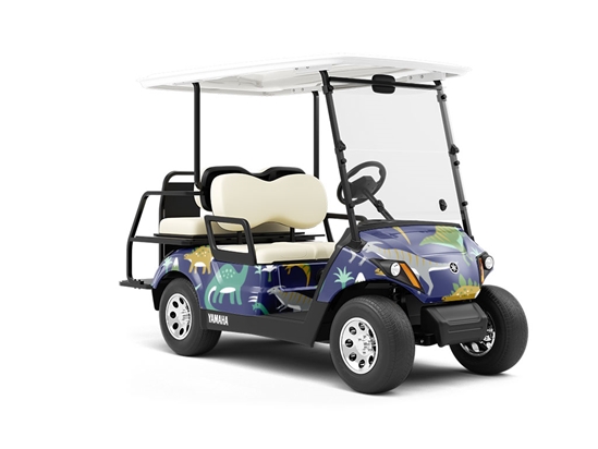 Classic Company Dinosaur Wrapped Golf Cart