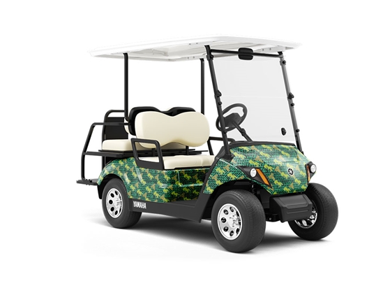 Dont Mess Dinosaur Wrapped Golf Cart