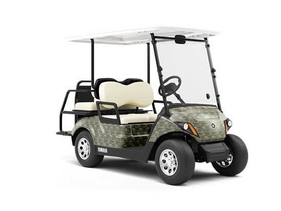 Earth Kings Dinosaur Wrapped Golf Cart