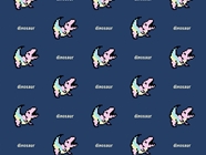Pixel Rex Dinosaur Vinyl Wrap Pattern